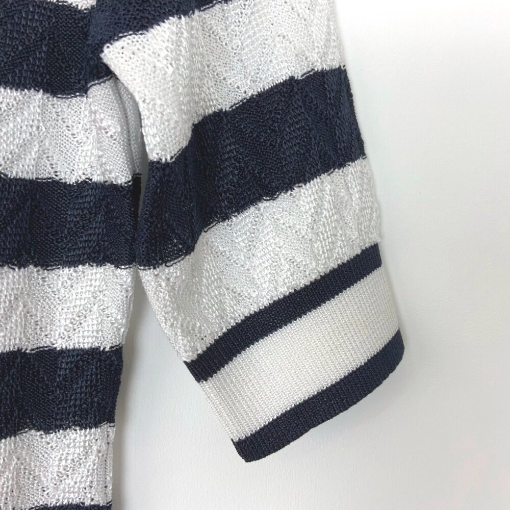 New Veronica Beard Lisbeth Nvy & White Striped Knit Top Sz XS - Picture 9 of 16